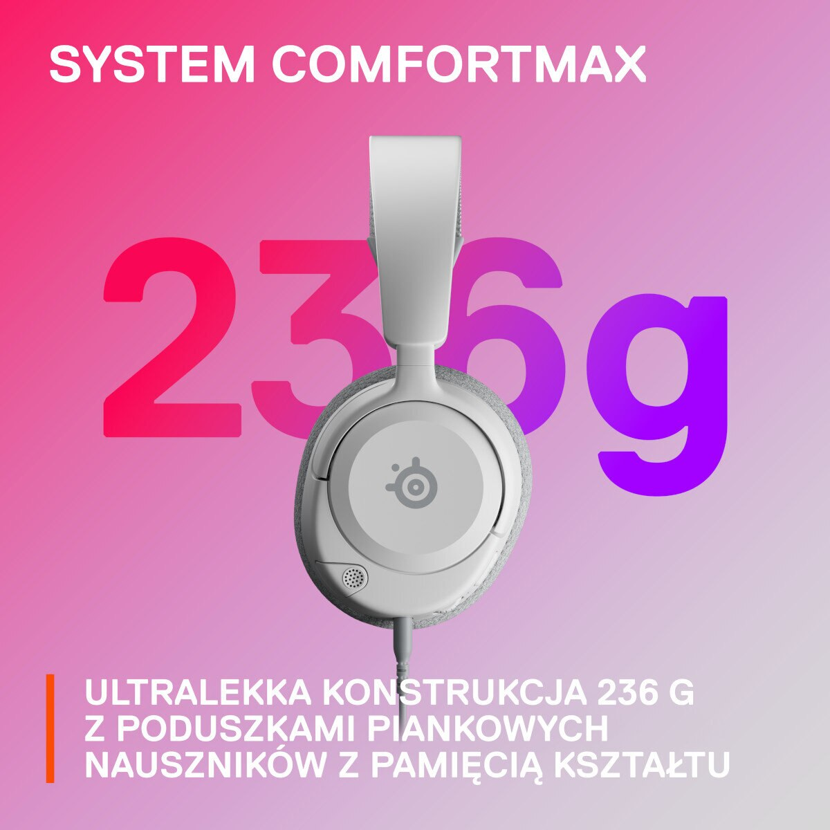 Słuchawki STEELSERIES Arctis Nova 1 Biały