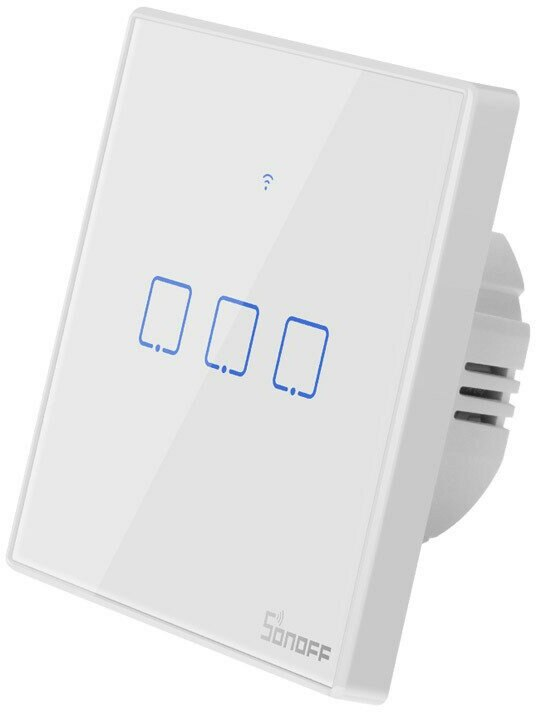 Dotykowy włącznik światła SONOFF Wi-Fi + RF 433 T2 EU TX (3-kanałowy)