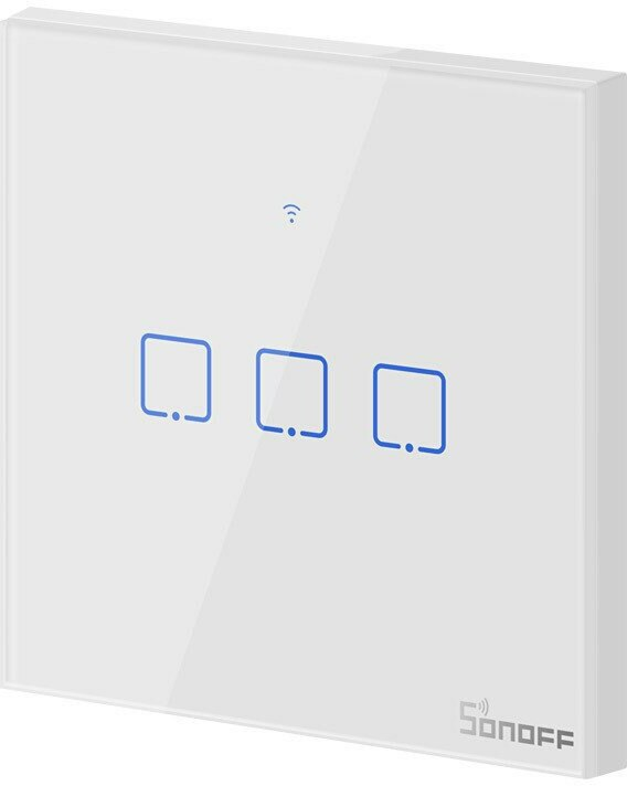 Dotykowy włącznik światła WiFi SONOFF T0 EU TX (3-kanałowy)
