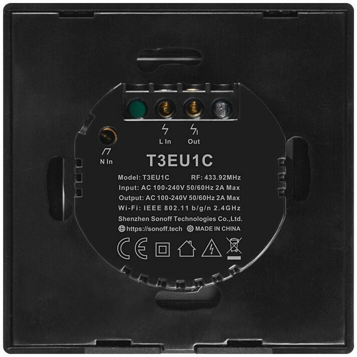 Dotykowy włącznik światła SONOFF Wi-Fi + RF 433 T3 EU TX (1-kanałowy)