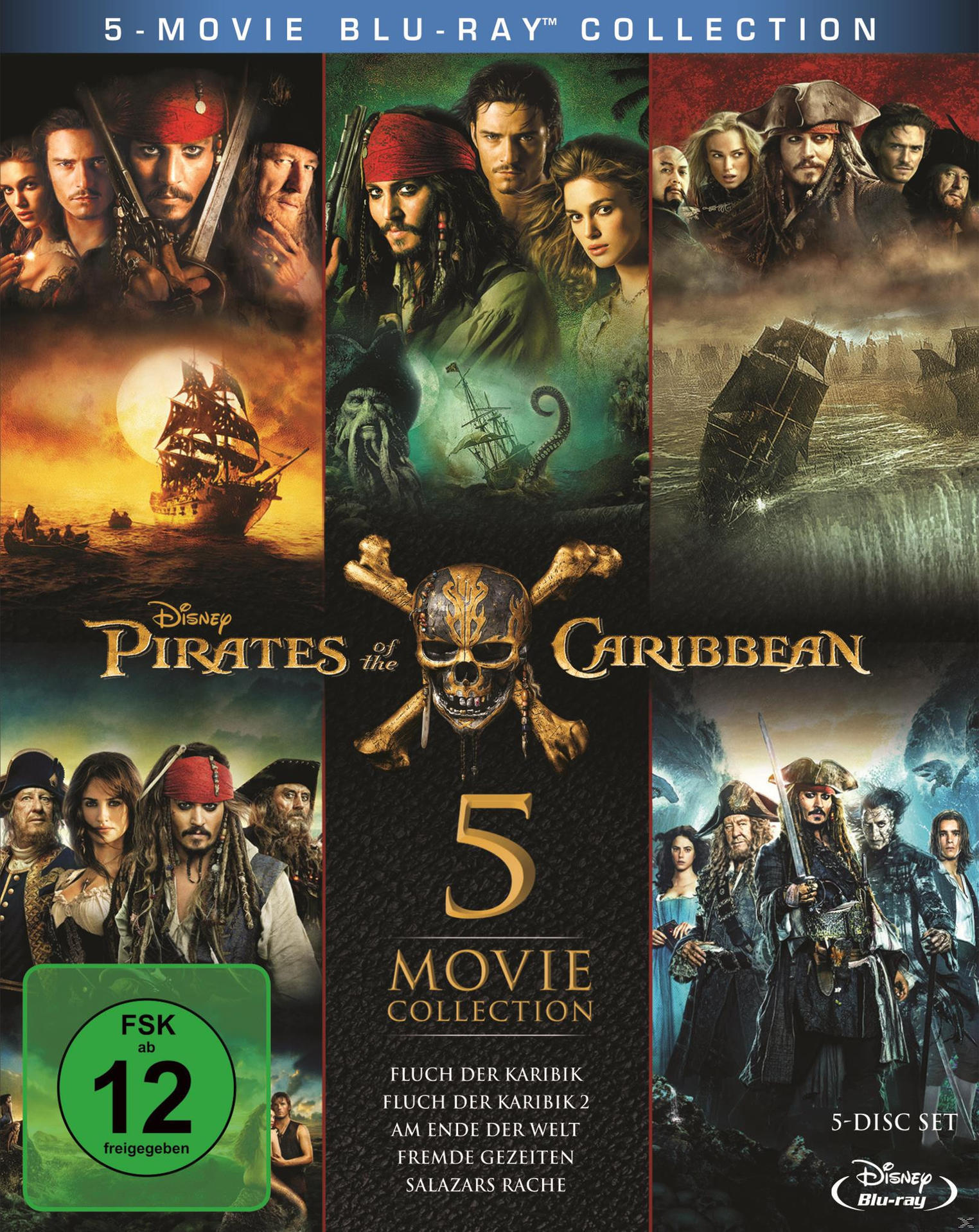 Pirates of the Caribbean Filmkollektion DVD-Set.