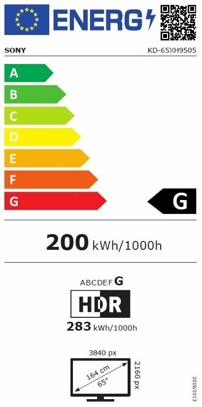 Telewizor SONY KD-65XH9505