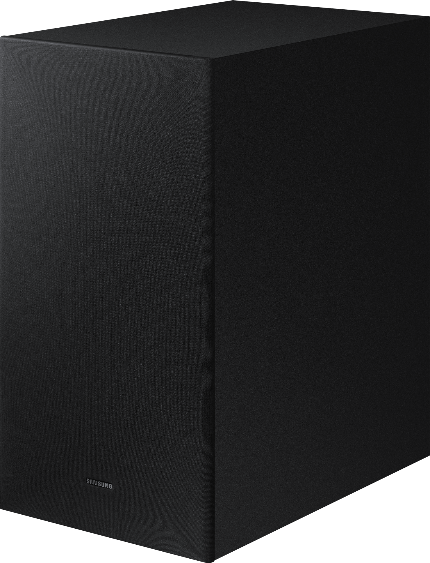 Fekete, téglalap alakú mélynyomó álló helyzetben. A Samsung logó látható.