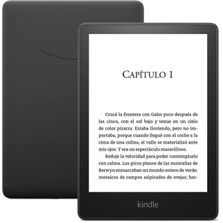 eBook - Amazon Kindle Paperwhite 2021, 6.8", 300 ppp, 16 GB, Wi-Fi, Con publicidad, Impermeable, Negro