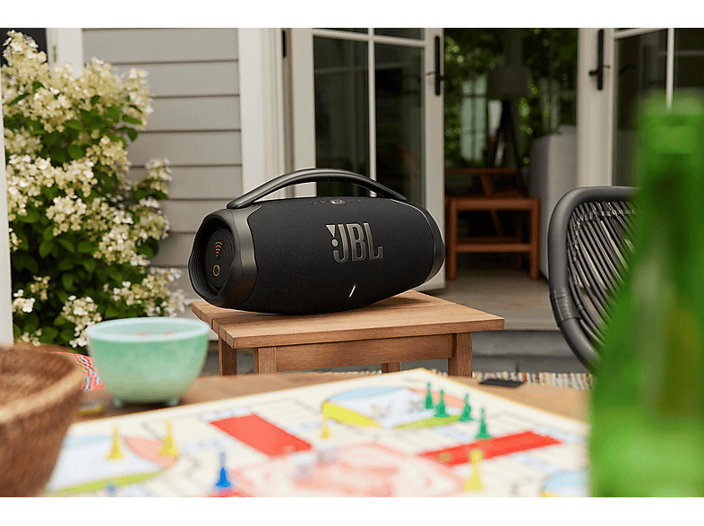 JBL BOOMBOX 3 Wi-Fi Bluetooth Lautsprecher, Schwarz