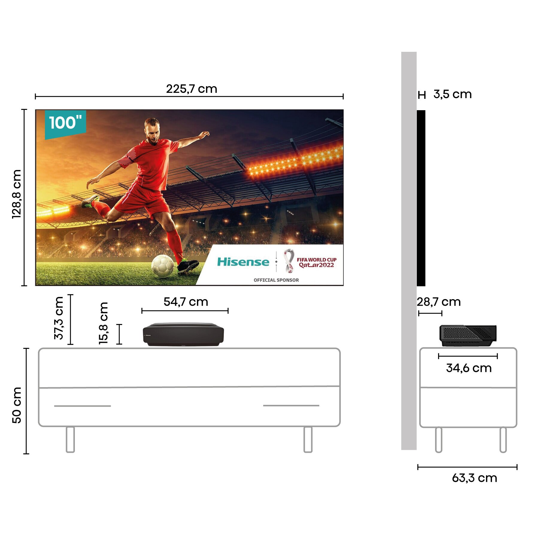 Telewizor HISENSE 100L5F-B12
