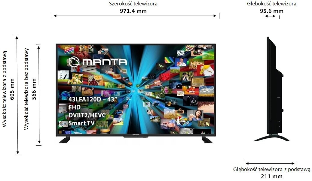 Telewizor MANTA 43LFA120D