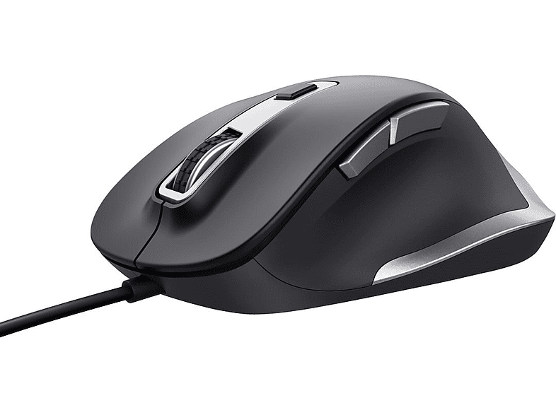 Mysz TRUST Fyda Czarno-srebrny – zdjęcie 2