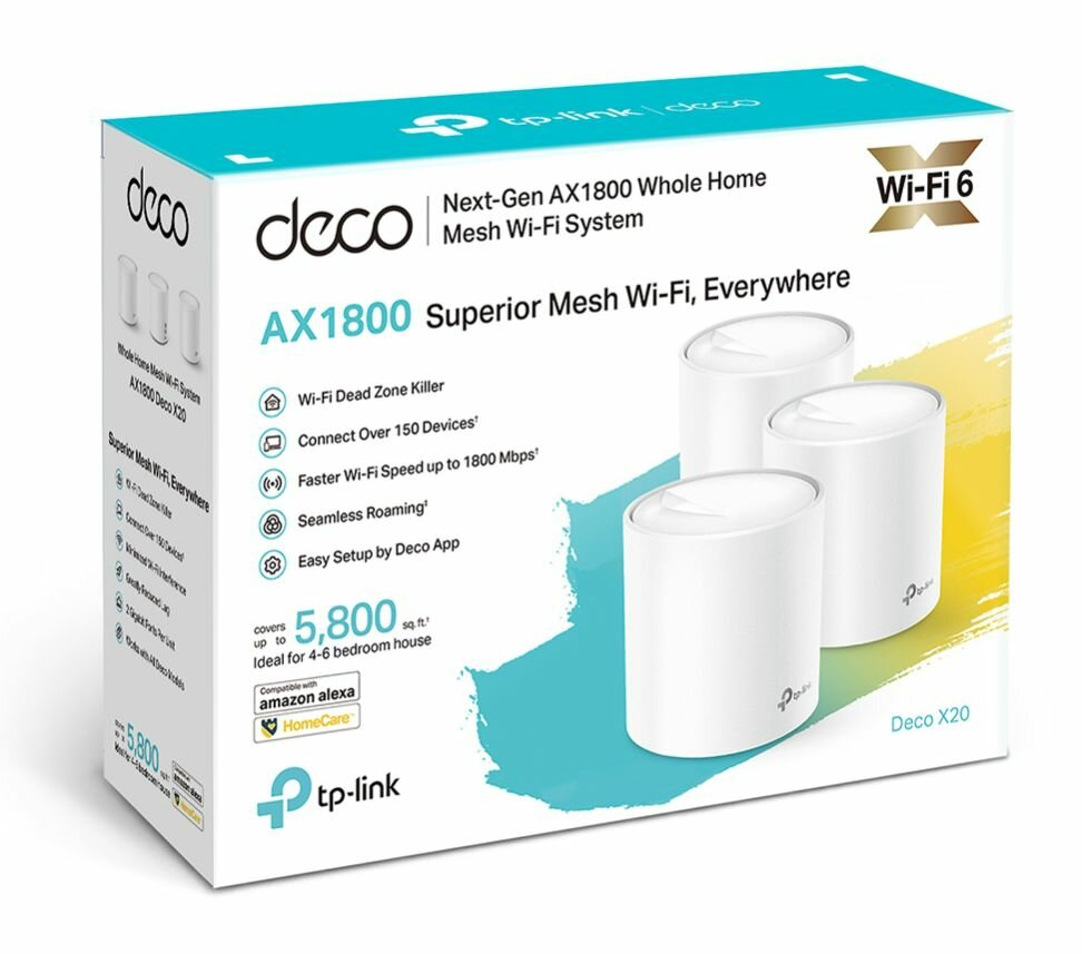 Domowy system Wi-Fi Mesh TP-LINK Deco X20 (3-pack)