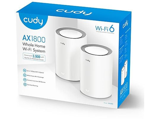 System Wi-Fi mesh CUDY M1800 Wi-Fi 6 AX1800 (2-pack)