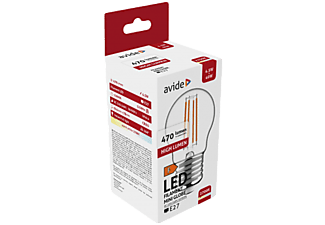AVIDE LED Filament Mini Globe gömb izzó, 4.5W, E27, 470lm, WW 2700K, meleg fehér (ABLFMG27WW-4.5W)