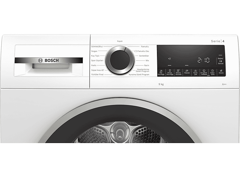 BOSCH WQG24100TR A++ 9 kg Isı Pompalı Kurutma Makinesi_1