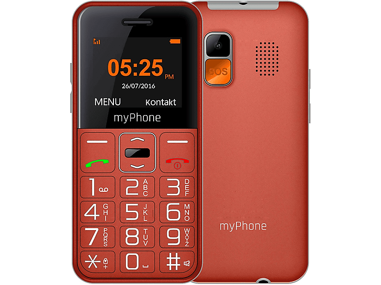 Telefon MYPHONE Halo Easy Czerwony – zdjęcie 3