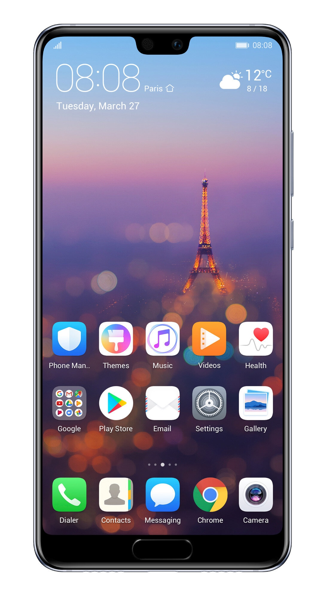 Smartfon HUAWEI P20 Niebieski