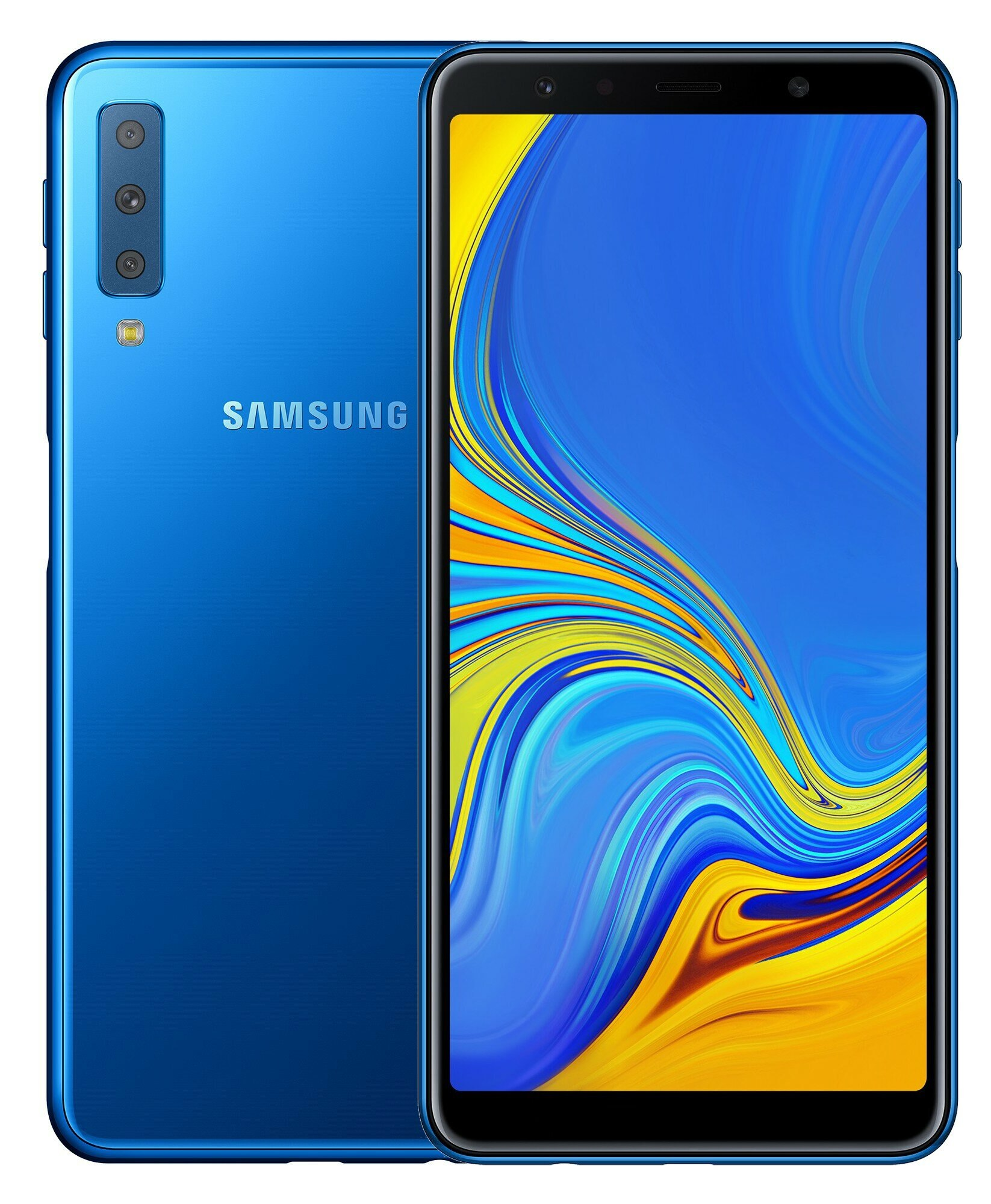 Smartfon SAMSUNG Galaxy A7 (2018) Niebieski SM-A750FZBUXEO