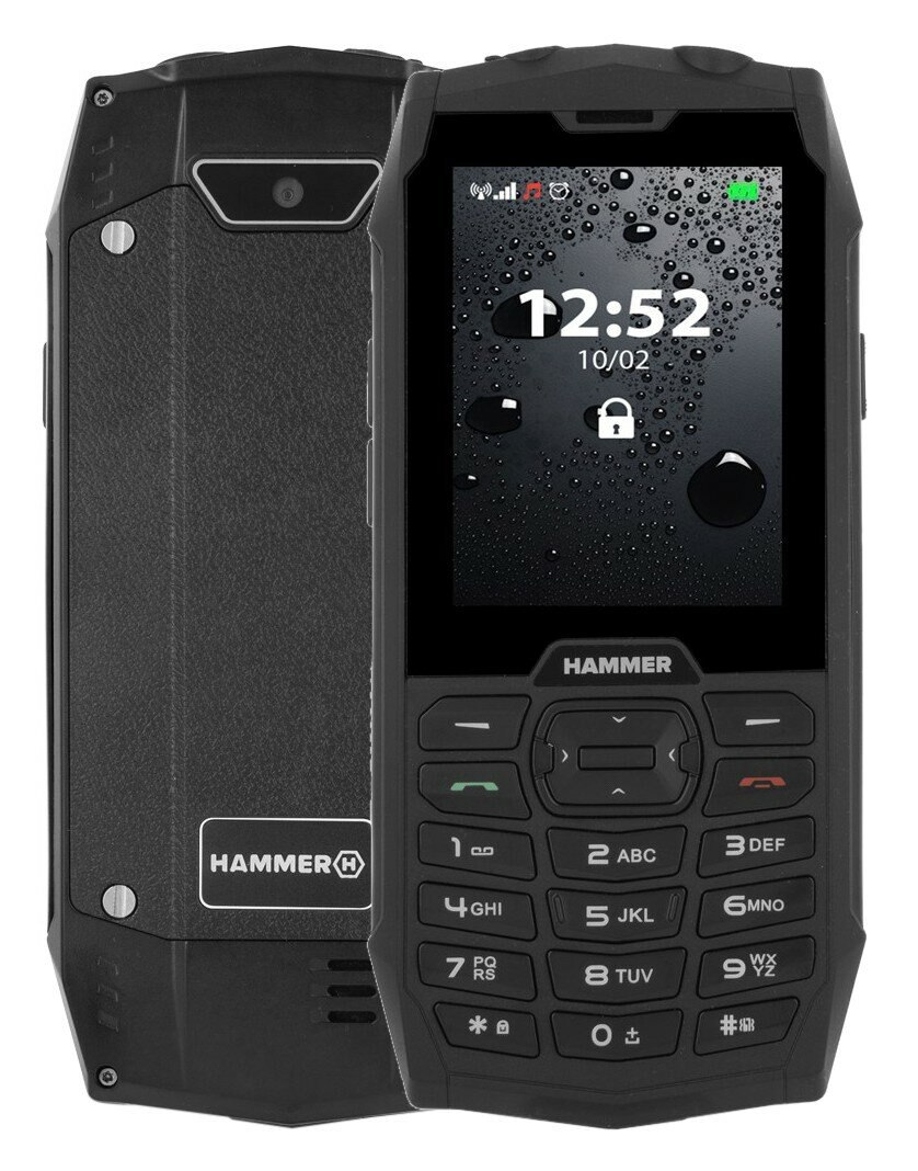 Telefon komórkowy HAMMER 4 Czarny