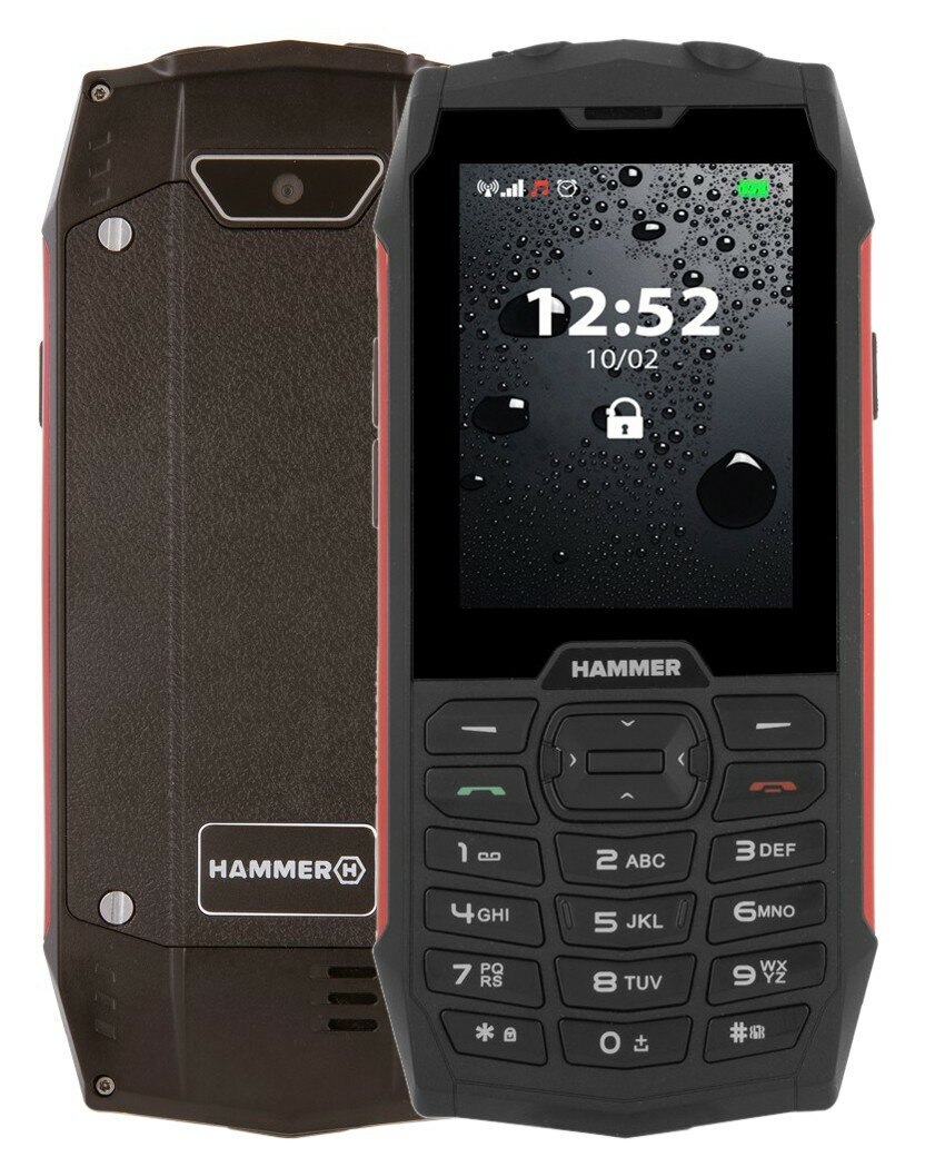 Telefon komórkowy HAMMER 4 Czerwony