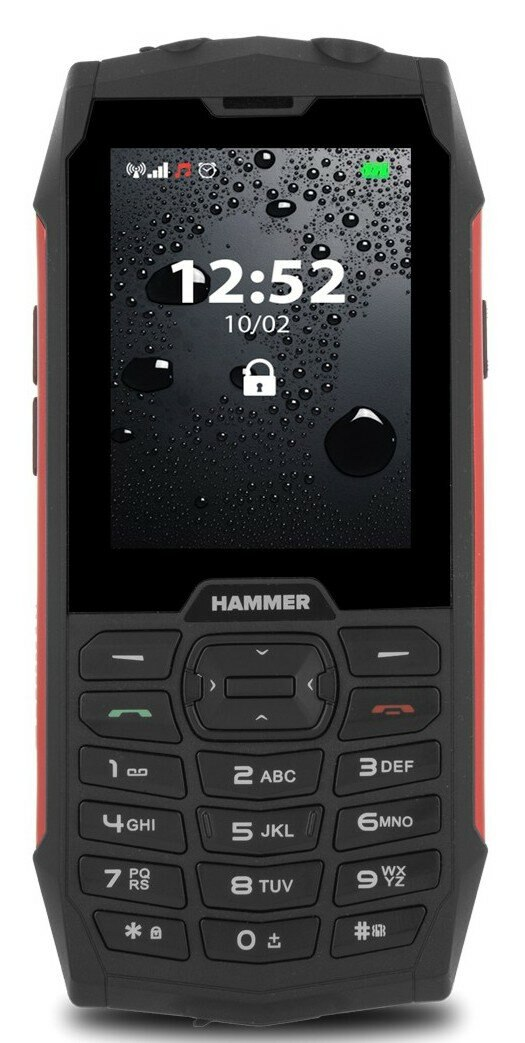 Telefon komórkowy HAMMER 4 Czerwony