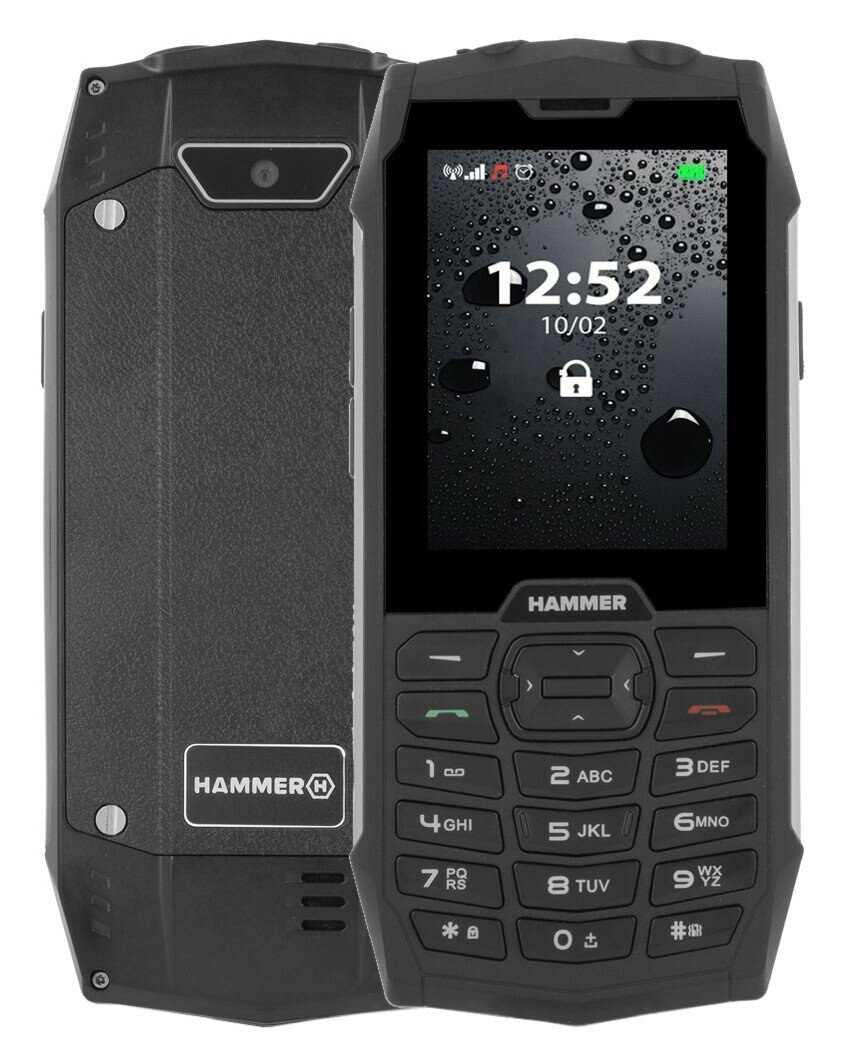 Telefon komórkowy HAMMER 4 Srebrny