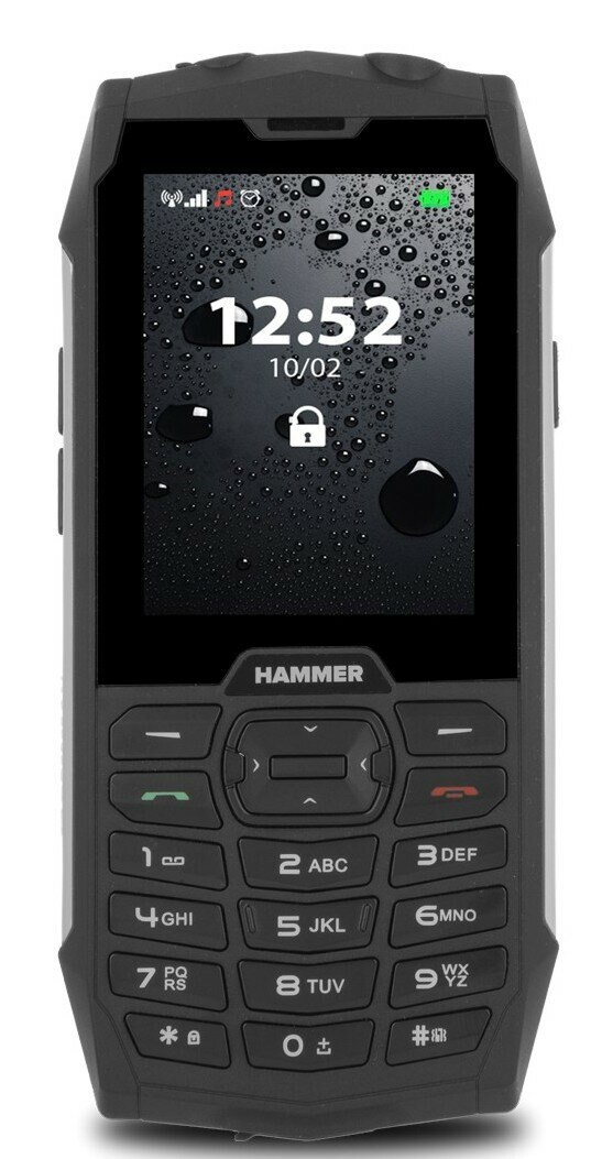 Telefon komórkowy HAMMER 4 Srebrny