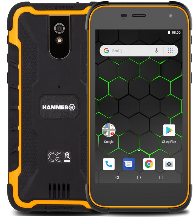 Smartfon HAMMER Active 2 LTE Pomarańczowy