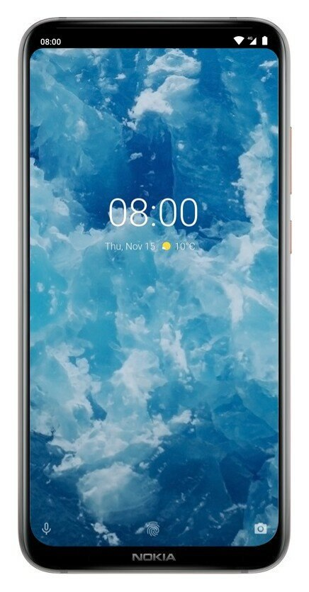 Smartfon NOKIA 8.1 Srebrny