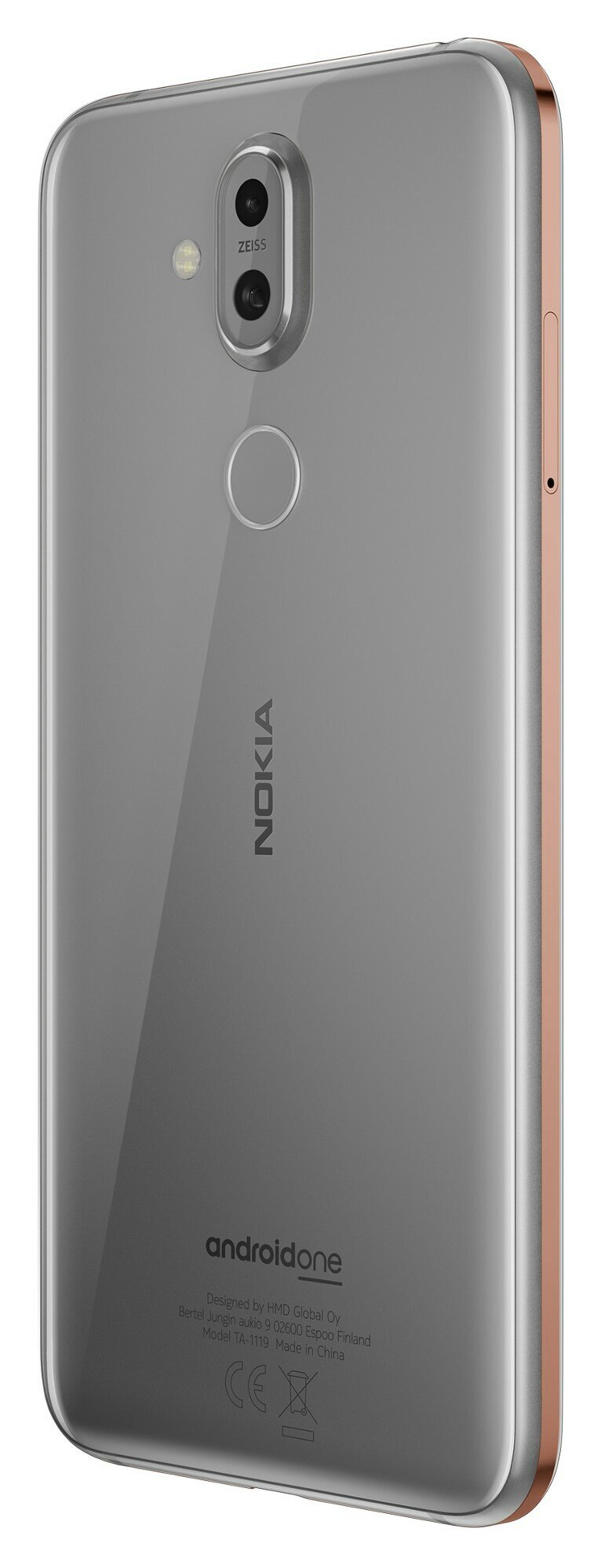 Smartfon NOKIA 8.1 Srebrny