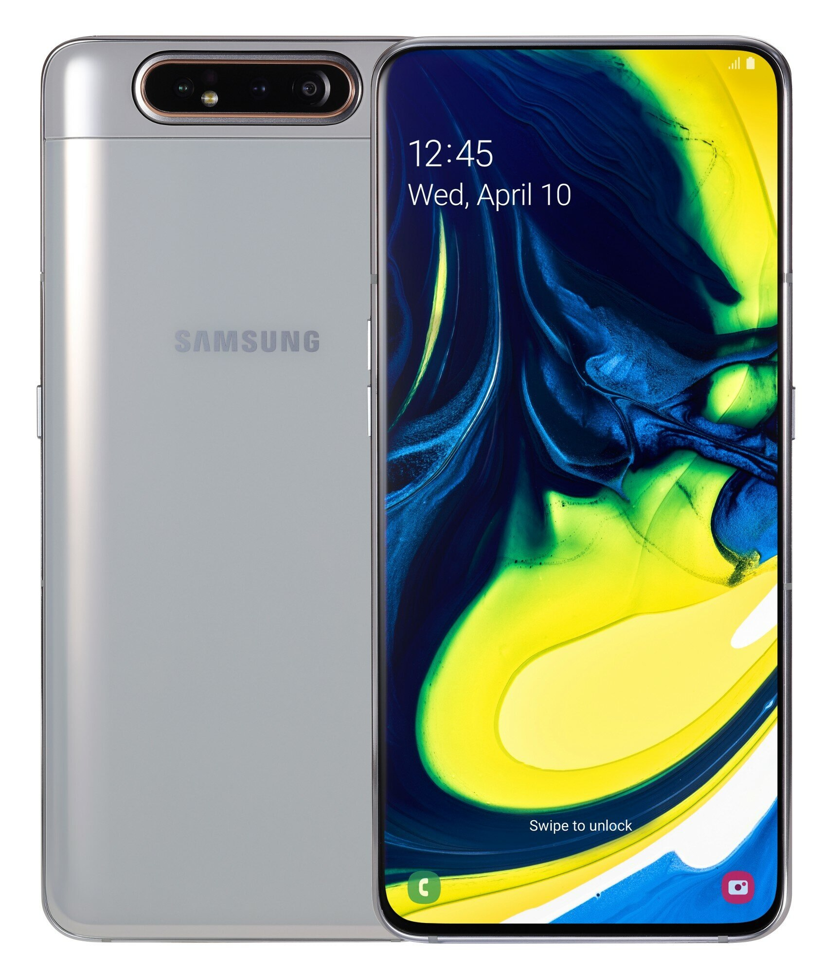 Smartfon SAMSUNG Galaxy A80 Srebrny SM-805FZSDXEO
