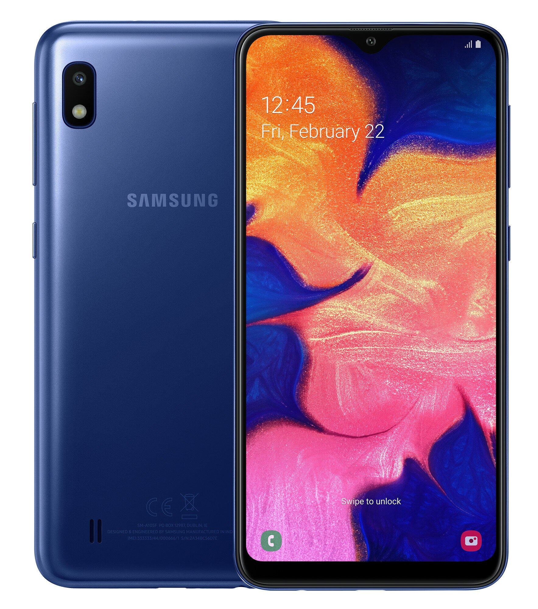 Smartfon Galaxy A10 Niebieski SM-A105FZBUXEO