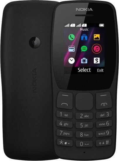 Telefon komórkowy NOKIA 110 TA-1192 Dual SIM Czarny