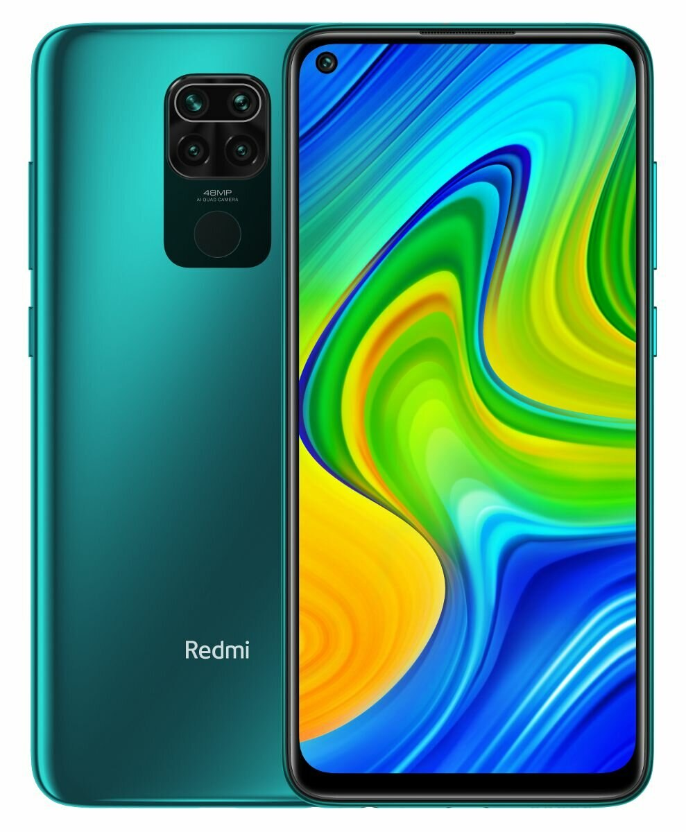 Smartfon XIAOMI Redmi Note 9 3GB/64GB Zielony