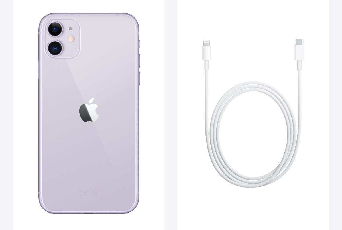 Smartfon APPLE iPhone 11 128GB Fioletowy MHDM3PM/A