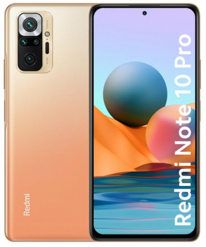 Smartfon XIAOMI Redmi Note 10 Pro 6GB/64GB Jasnobrązowy (Gradient Bronze)