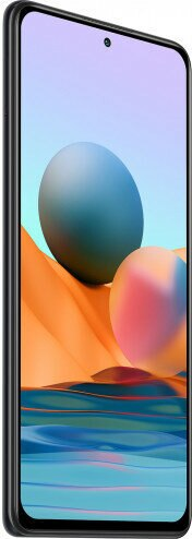 Smartfon z ekranem wyświetlającym dwie kolorowe kule i czarną ramką.