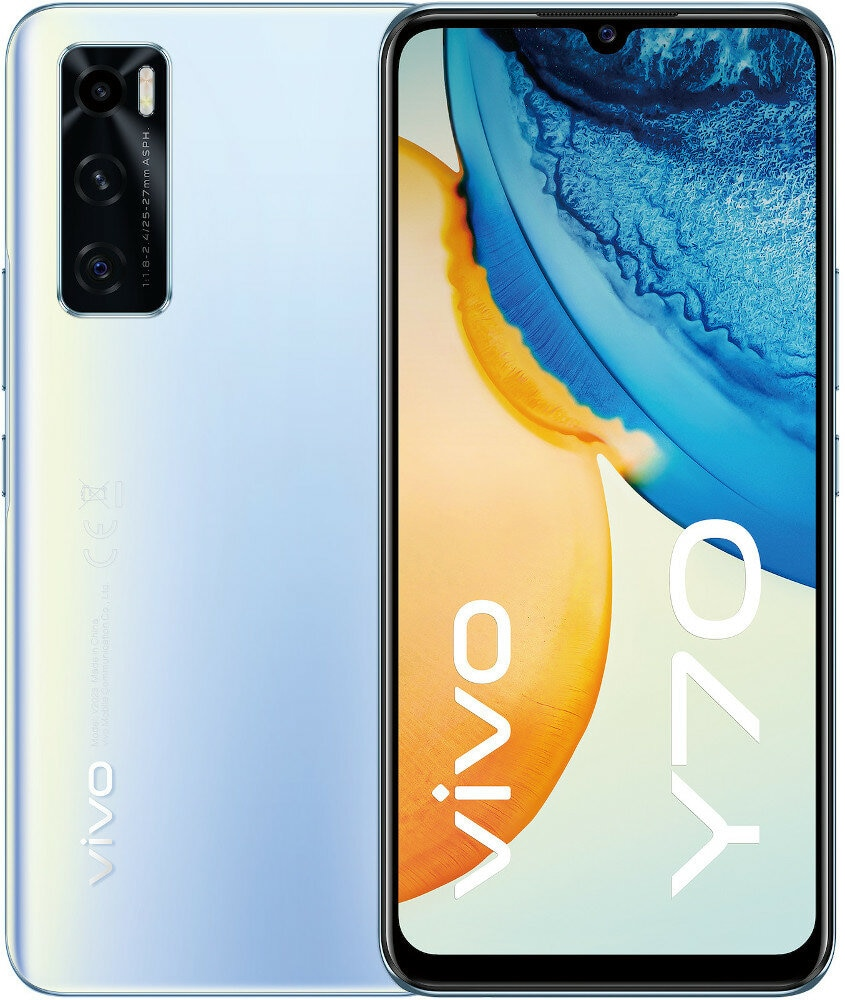 Smartfon vivo Y70 Niebieski (Oxygen Blue) + akcesoria (zestaw)