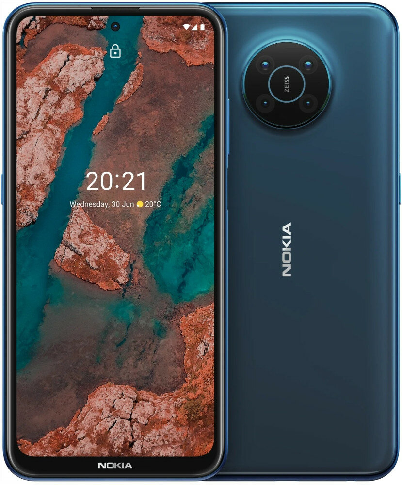 Smartfon NOKIA X20 Dual SIM 8/128GB ECO7A Niebieski + słuchawki Bluetooth BH-205 Czarny