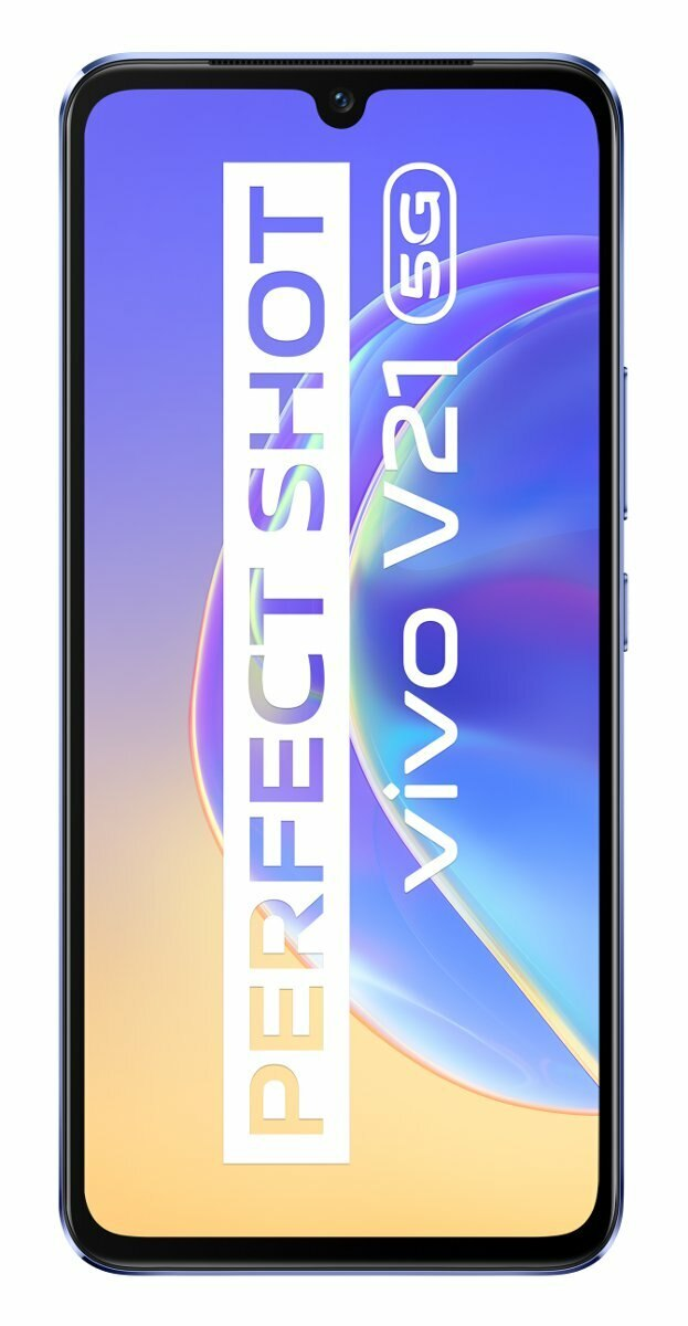 Smartfon VIVO V21 5G 8GB/128GB Błękitny (Sunset Dazzle) + etui + słuchawki HP2154