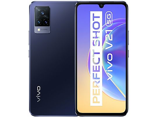 Smartfon VIVO V21 5G 8GB/128GB Granatowy (Dusk Blue) + etui + słuchawki HP2154