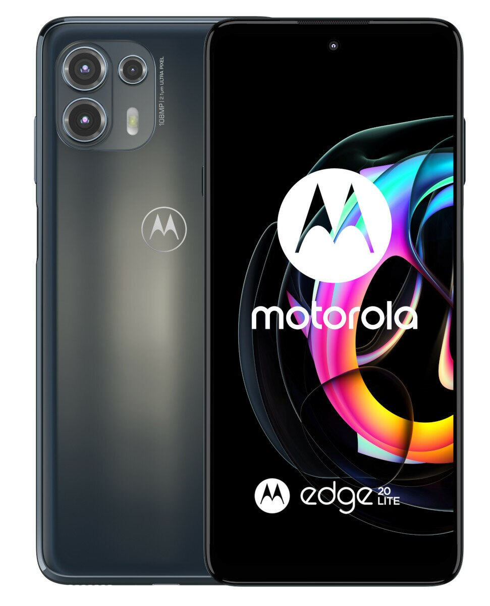Smartfon MOTOROLA Edge 20 Lite 8GB/128GB Grafitowy (Electric Graphite)