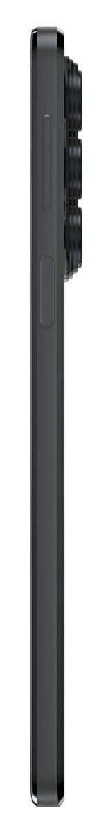 Ciemnoszary smartfon z tyłu z aparatem wieloobiektywowym.