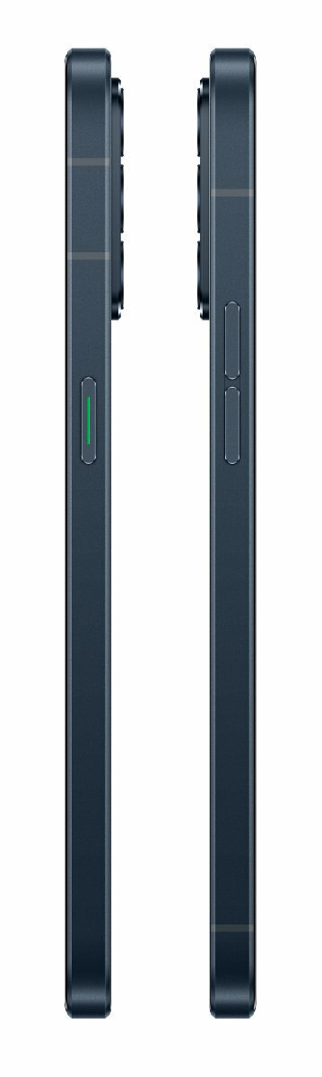 Dwa telefony obok siebie, czarne z zielonym przyciskiem.