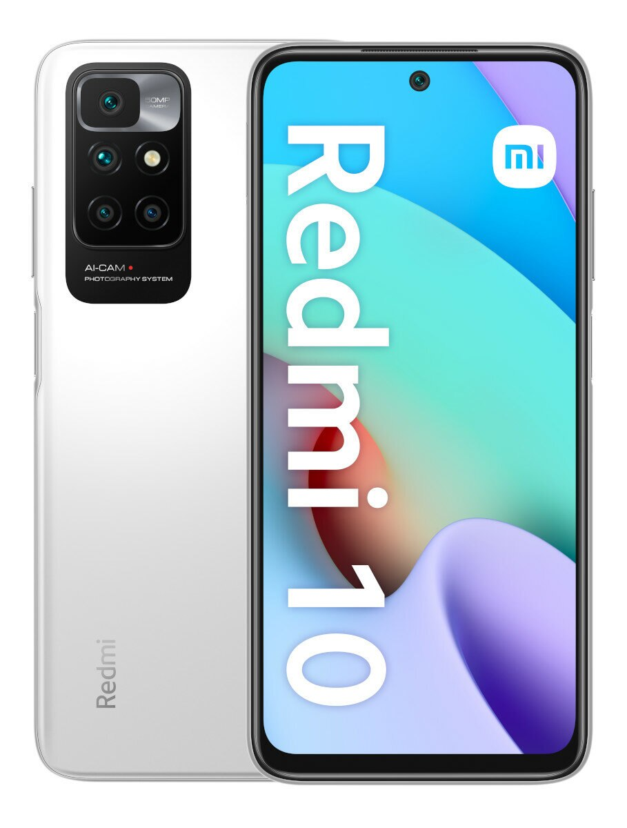 Smartfon XIAOMI Redmi 10 4GB/128GB Biały (Pebble White)