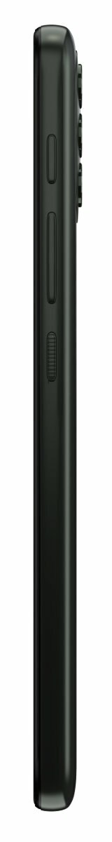 Widok z boku czarnego smartfona. Przyciski po prawej stronie.