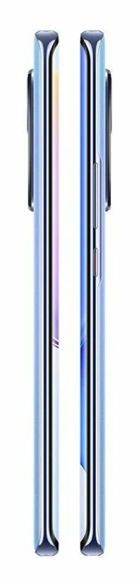 Dwa telefony obok siebie. Jeden pokazuje przycisk głośności, drugi krawędź.