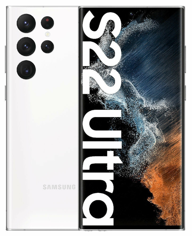 Samsung Galaxy S22 Ultra ホワイト 256GB Samsung Galaxy S22 Ultra 12/256GB White - Plenti.app - Wynajmuj