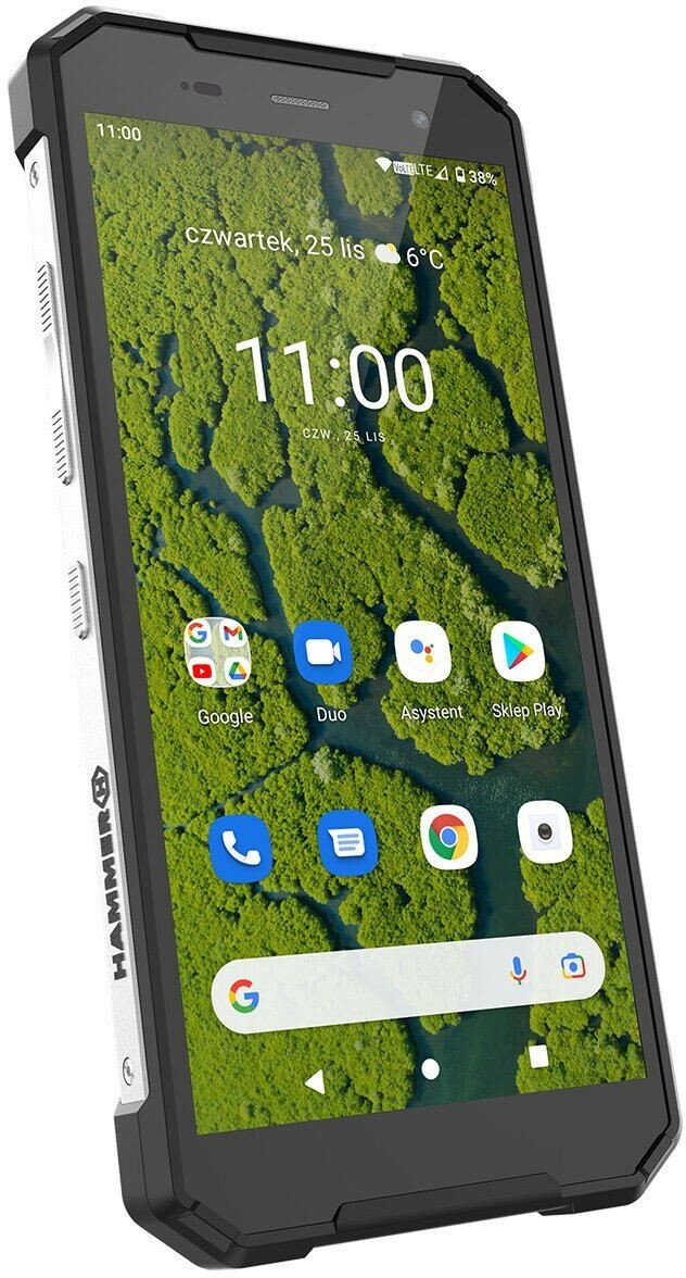 Smartfon HAMMER Explorer Plus Eco Srebrny