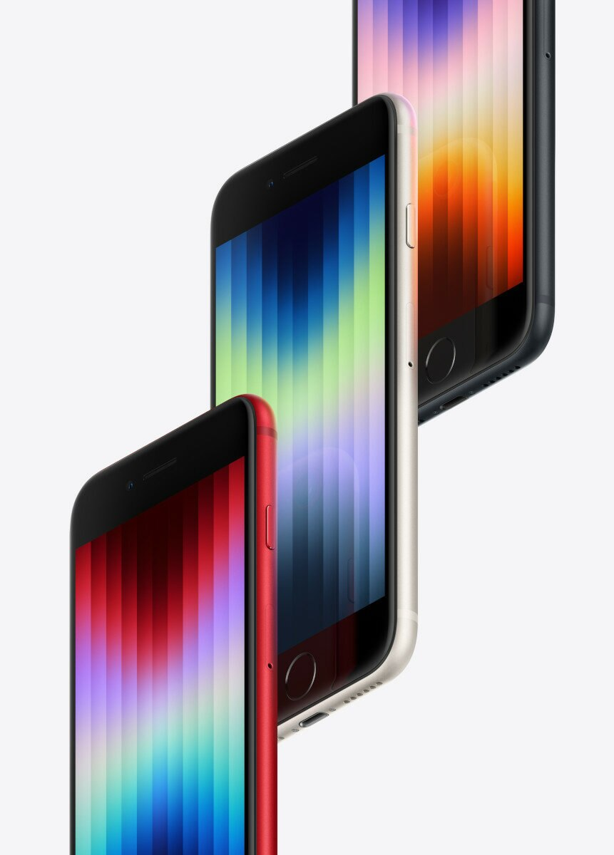 Smartfon APPLE iPhone SE (3. generacji) 64GB Księżycowa poświata