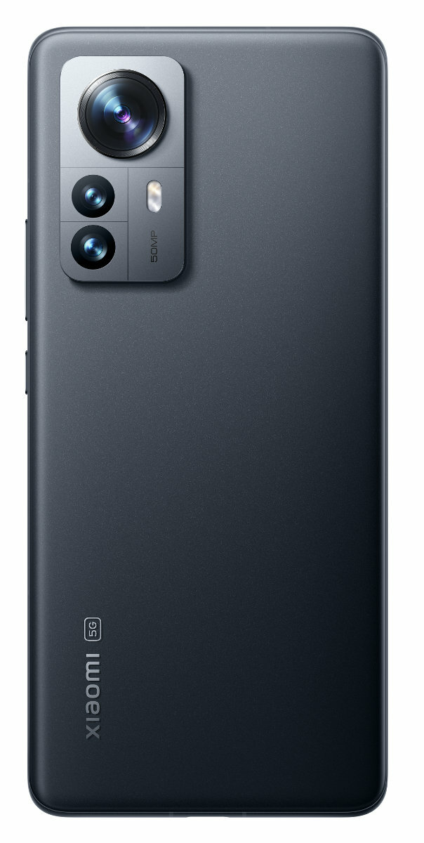 Tył czarnego smartfona z wieloma obiektywami i logo Xiaomi 5G.