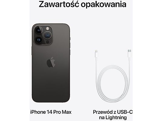 Smartfon APPLE iPhone 14 Pro Max 128GB Gwiezdna czerń MQ9P3PX/A