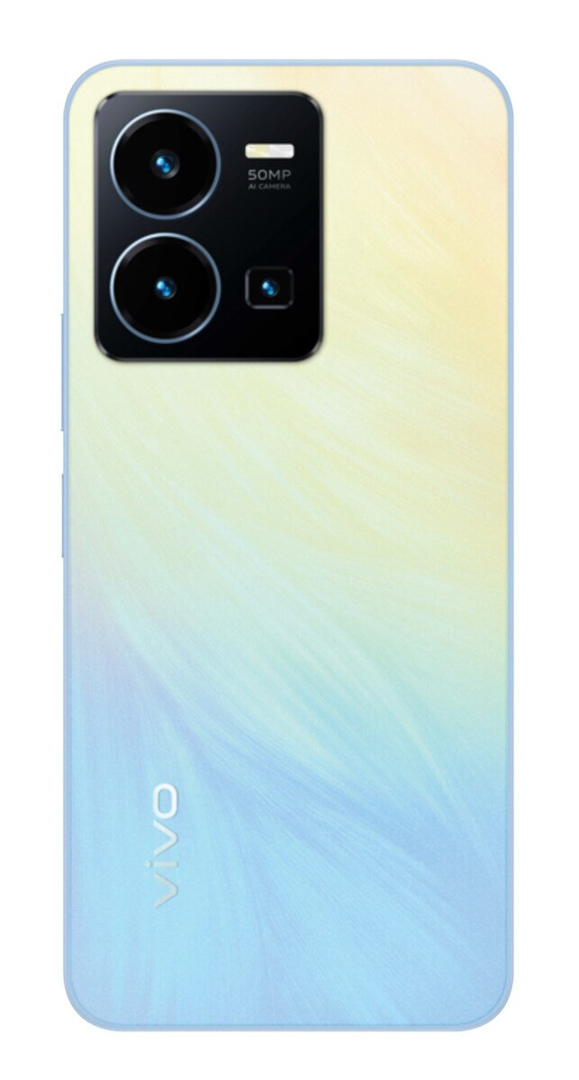 Widok z boku czarnego telefonu z przyciskami głośności i zasilania oraz teksturowanym tyłem.